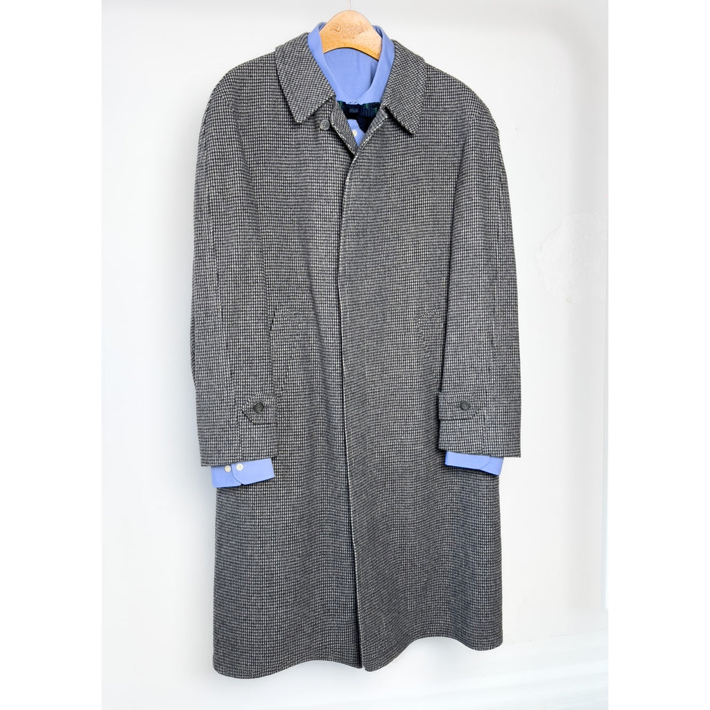 Steinbock Tyroler Loden Coat Houndstooth Himalaya Brushed Wool, Size EU 52