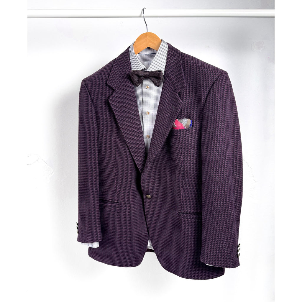 Versace V2 Purple Wool Blazer Men's Size US 42R, EU 52R