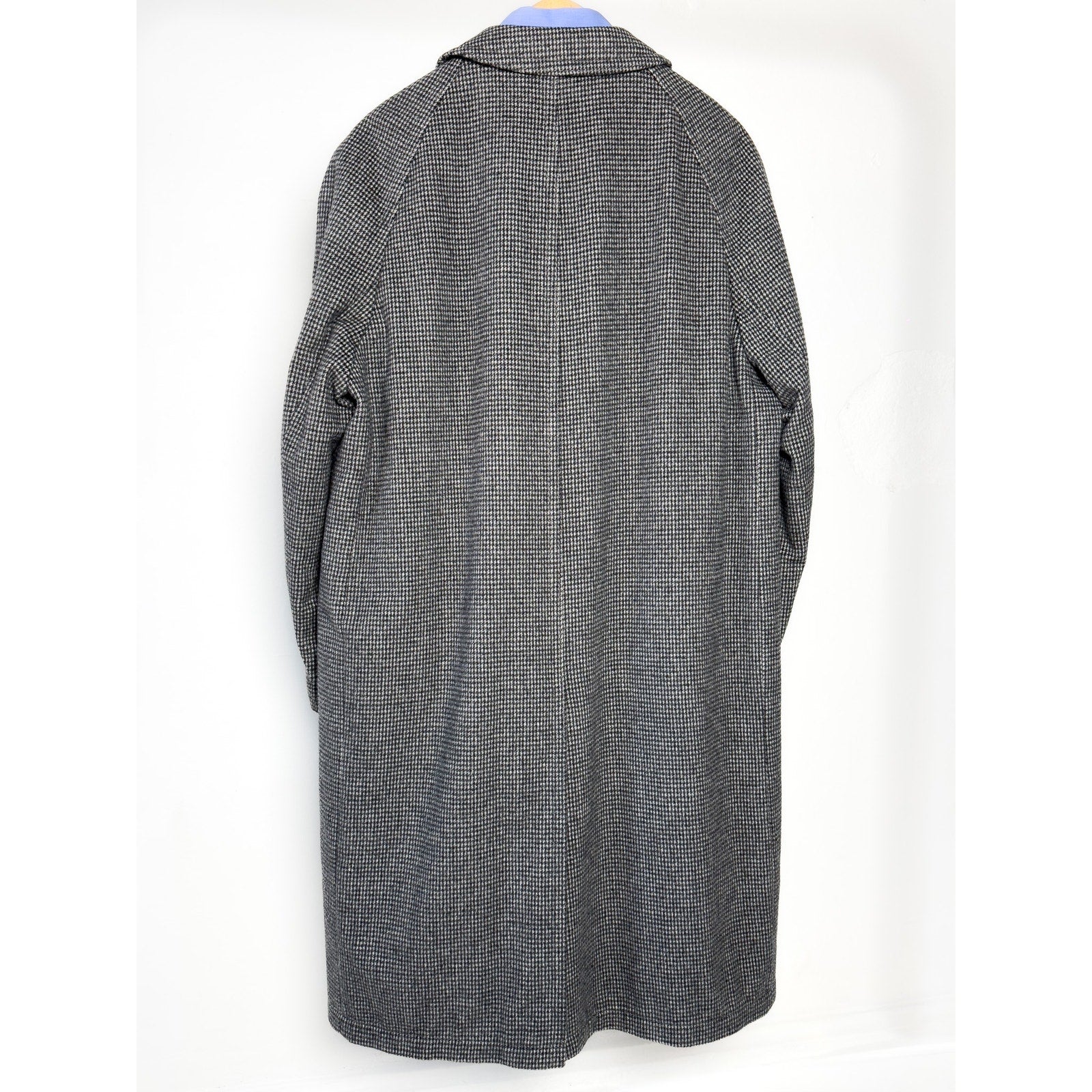 Steinbock Tyroler Loden Coat Houndstooth Himalaya Brushed Wool, Size EU 52