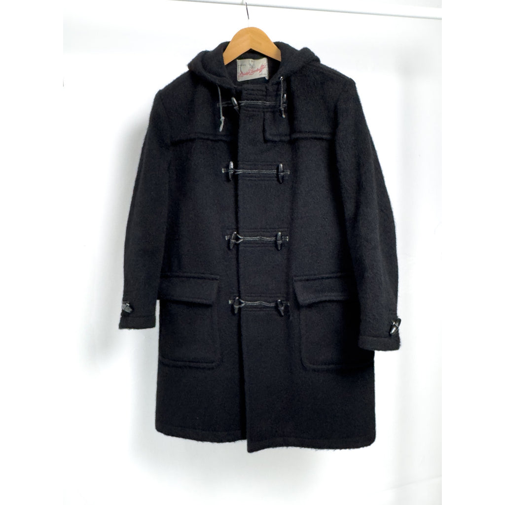 Vintage Leidse Zeeduffel Biesot Black Duffle Coat, Size Men's M