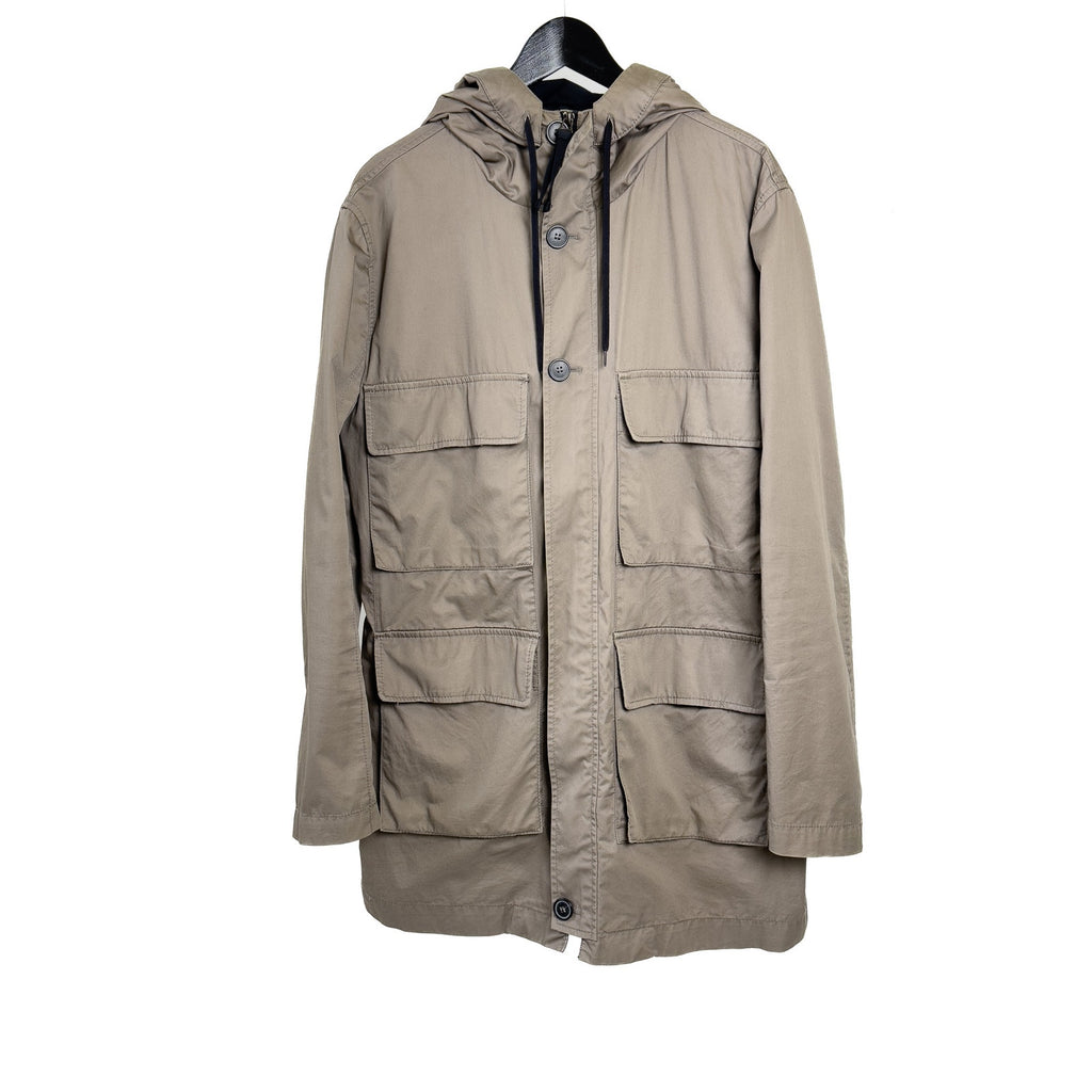 Marni x H&M Collaboration Lightweight Brown Parka, Men's US 40R, EU 50