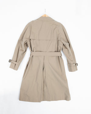 Aquascutum Khaki Brown Trench Coat, Size US 42, EU 52