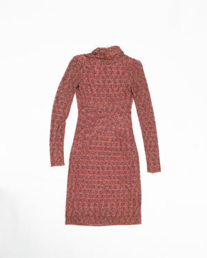 Missoni Women’s Terracotta Crochet Knit Dress, Size M