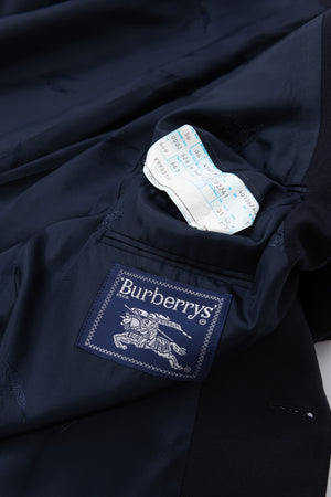 Burberrys Vintage 2 Golden Button Navy Blue Blazer, US 46, EU 56