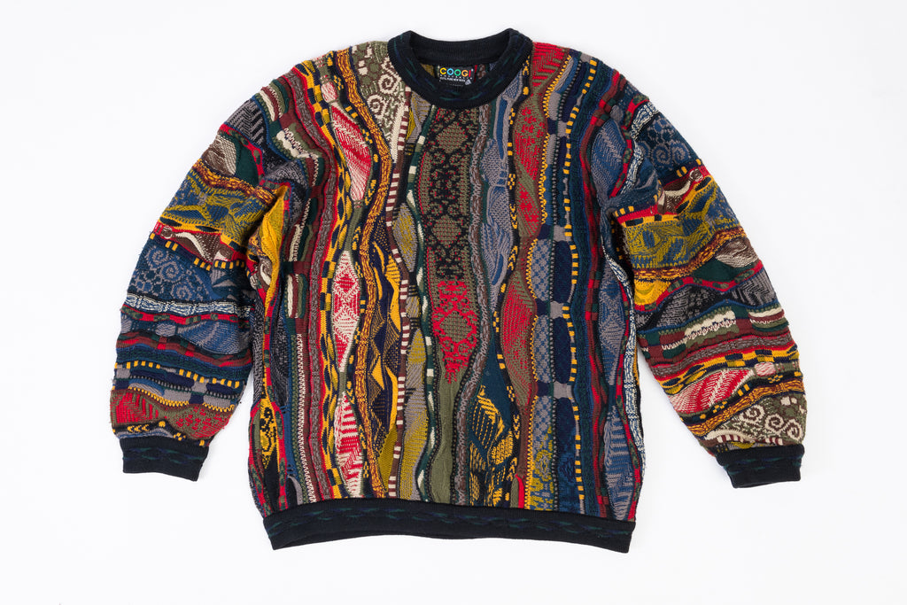 Coogi Vintage Multicolor Wool Sweater Jumper, Men's Size L