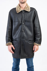 Soft Lambskin Brown Shearling Coat, Men's EU 54, US 44