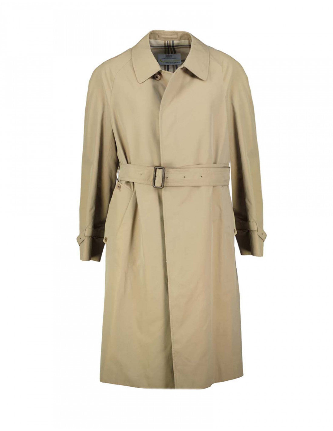 Aquascutum Khaki Brown Trench Coat, Size US 42, EU 52