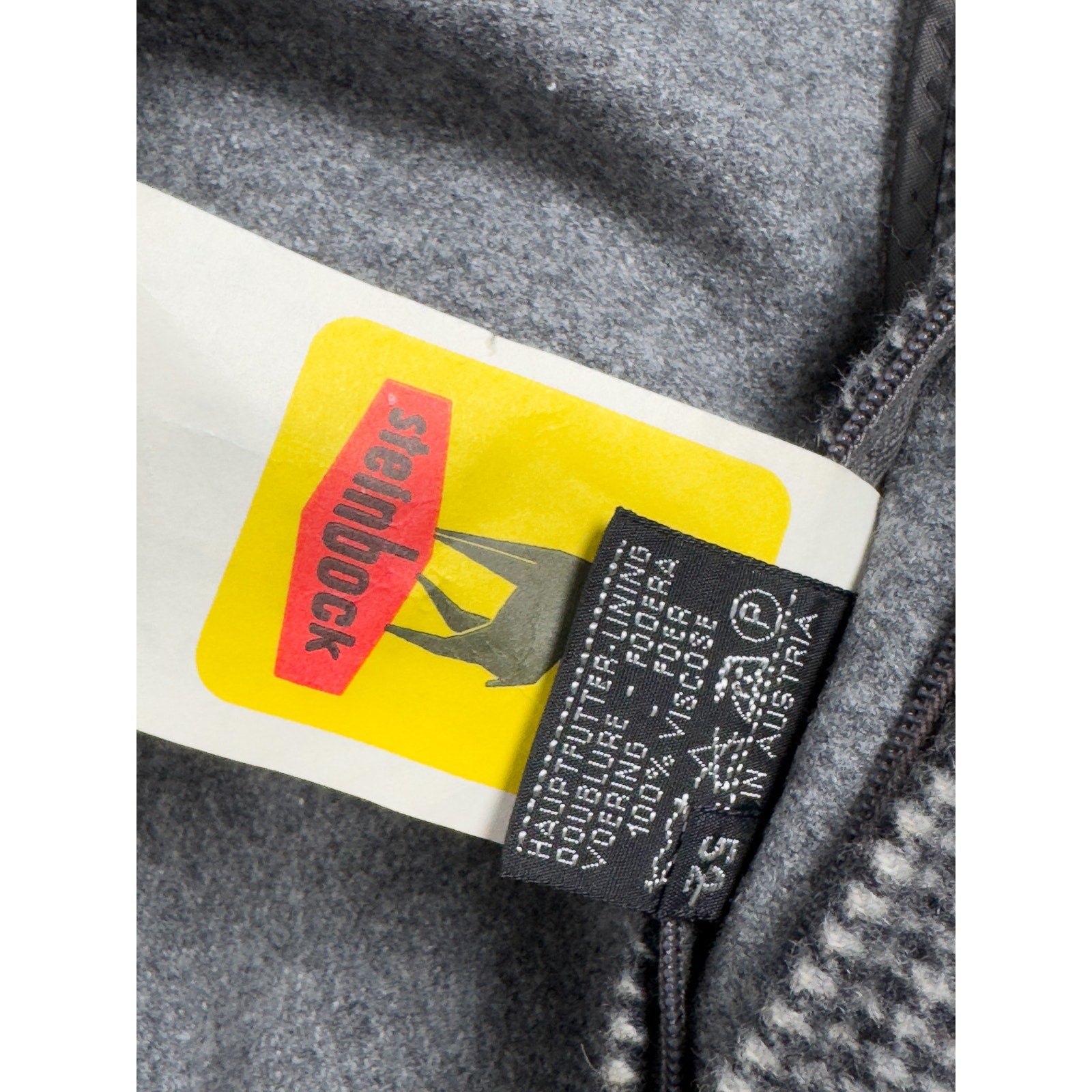 Steinbock Tyroler Loden Coat Houndstooth Himalaya Brushed Wool, Size EU 52