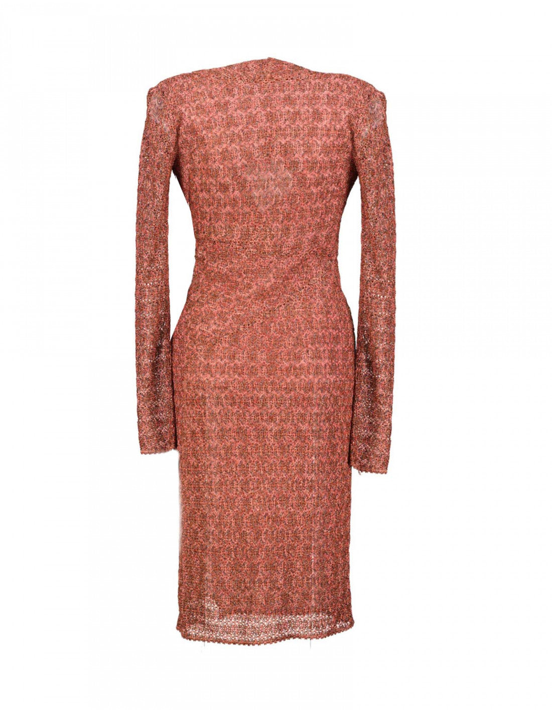 Missoni Women’s Terracotta Crochet Knit Dress, Size M