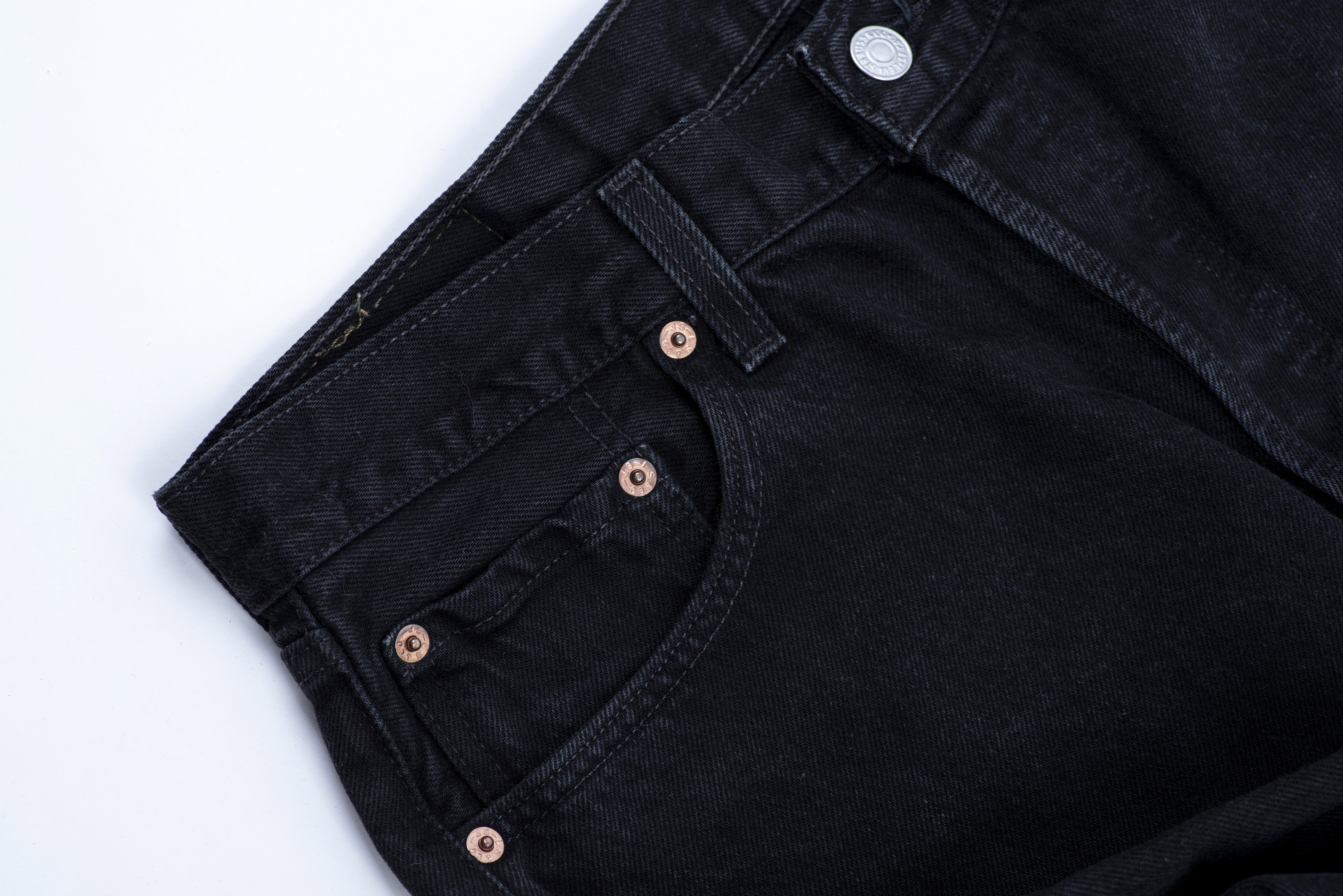 Levi's 501 Men's Vintage Black Jeans Made in USA, W34/L32 