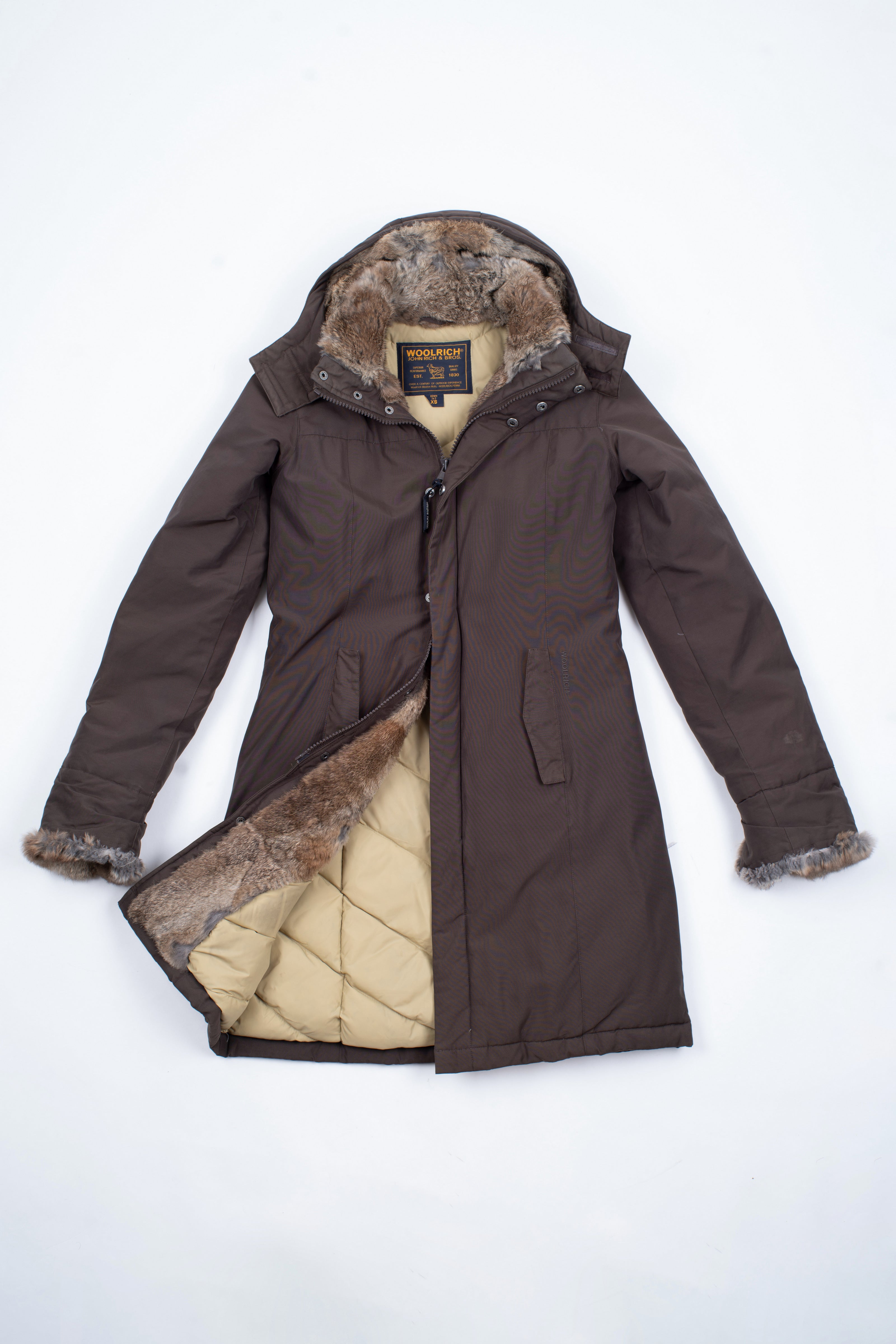 Woolrich Women's Brown Boulder Down Coat, Size XS – SecondFirst