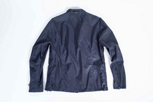 BELSTAFF men's Gold Label Blue Waterproof Nylon Motorcycle Jacket, XL