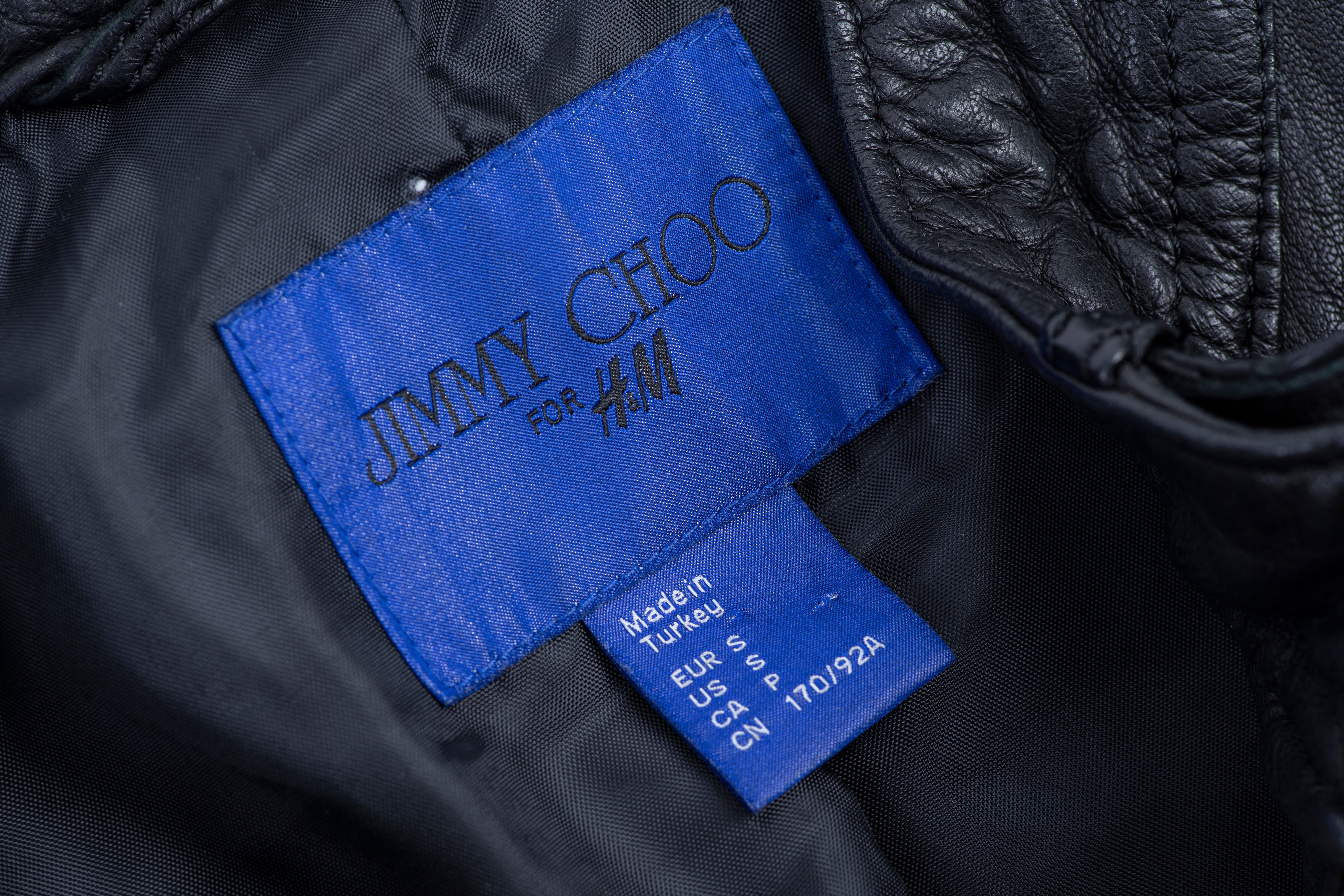 Jimmy Choo x H&M Collaboration Men's Leather Jacket, S