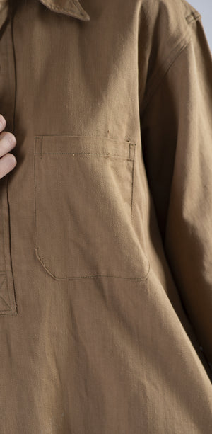 Vintage 40's - 50's BDA "Rigmel" Shrunk Workwear Pull-over Shirt, L