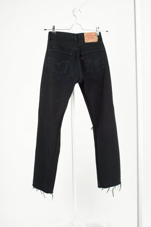 Levi’s 501 Vintage Black Reworked Women's Jeans, Made in UK