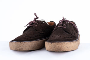Original PlayBoy Dark Brown Suede Shoes, Size UK 7G