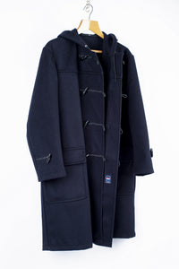 Men's Navy Blue Biesot Duffle Coat, SIZE 44, XL