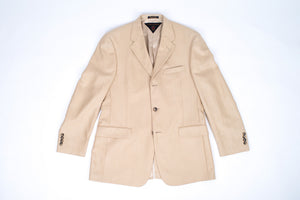 TOMMY HILFIGER Wool Silk Linen 3 Button Blazer, US 39R