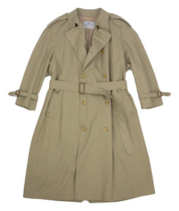 Aquascutum Tan Brown Trench Coat Size USA 44 R - secondfirst