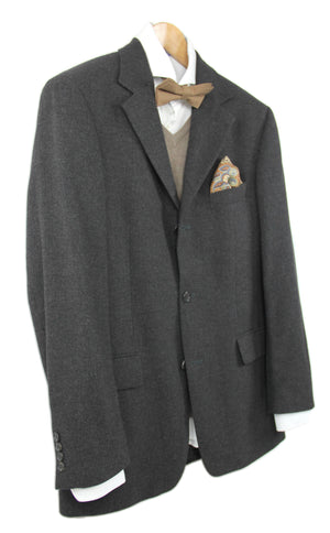 Hugo Boss Wool & Cashmere Gray 3 Button Blazer US 40R, EU 50R