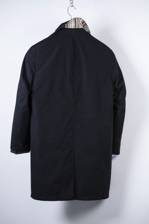 Daks Navy Blue Men's Mac Coat, Size EU 46, USA 36