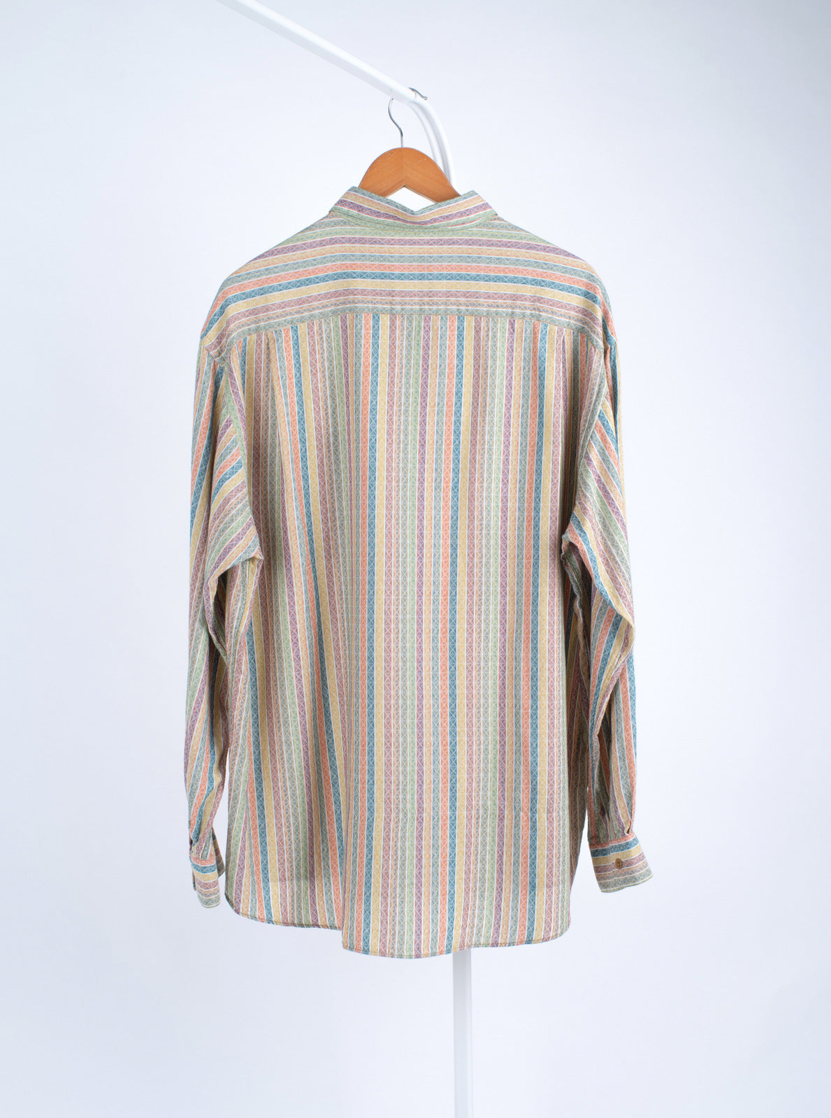 Missoni Sport Men's Vintage Multicolor Button Up Shirt, XL
