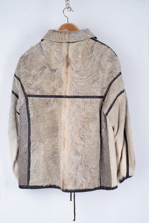 Vintage Women's Goathide Fur Jacket, SIZE L