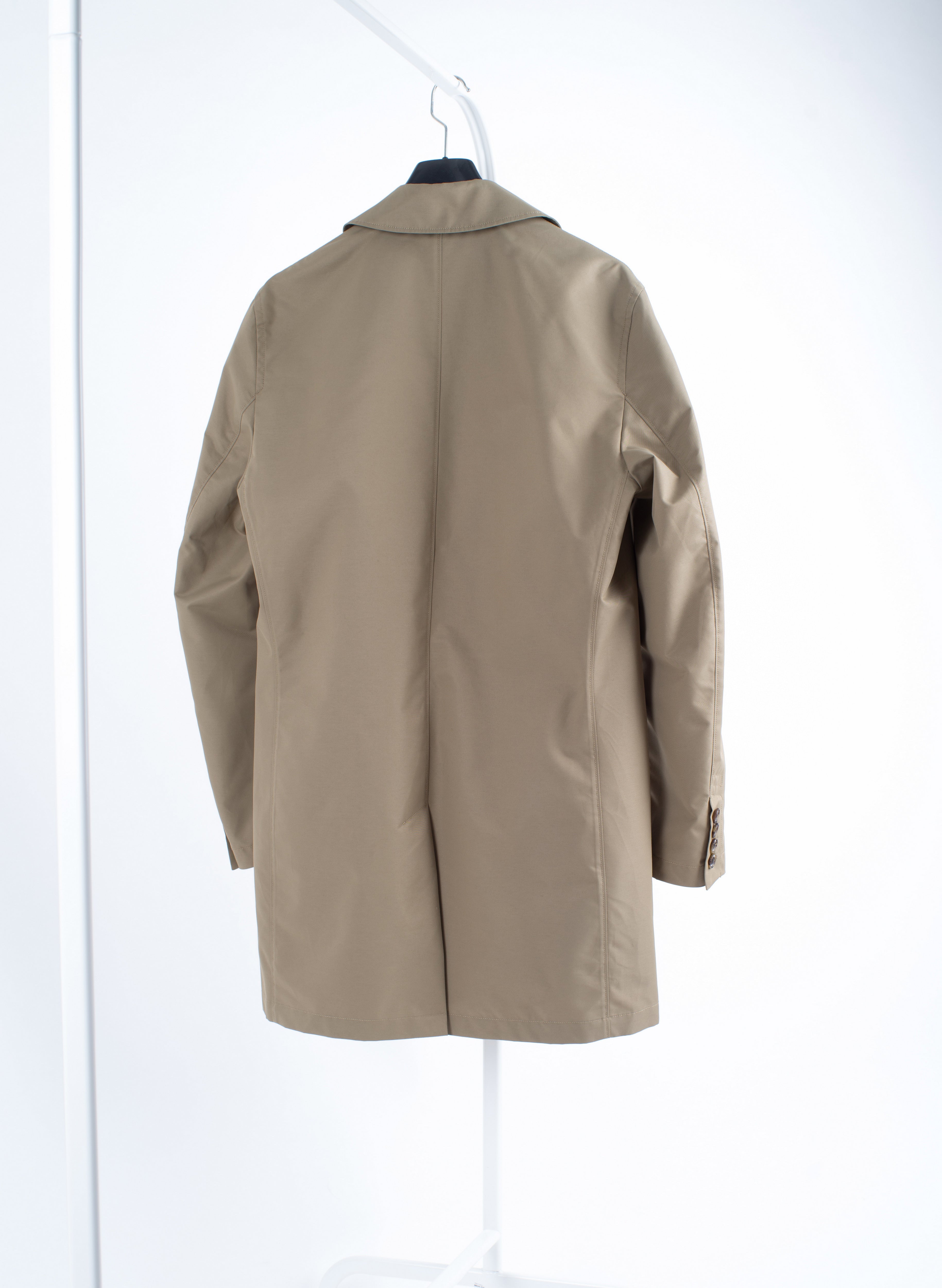 J. Lindeberg Khaki Brown Mac Coat, Size EU 48, US 38