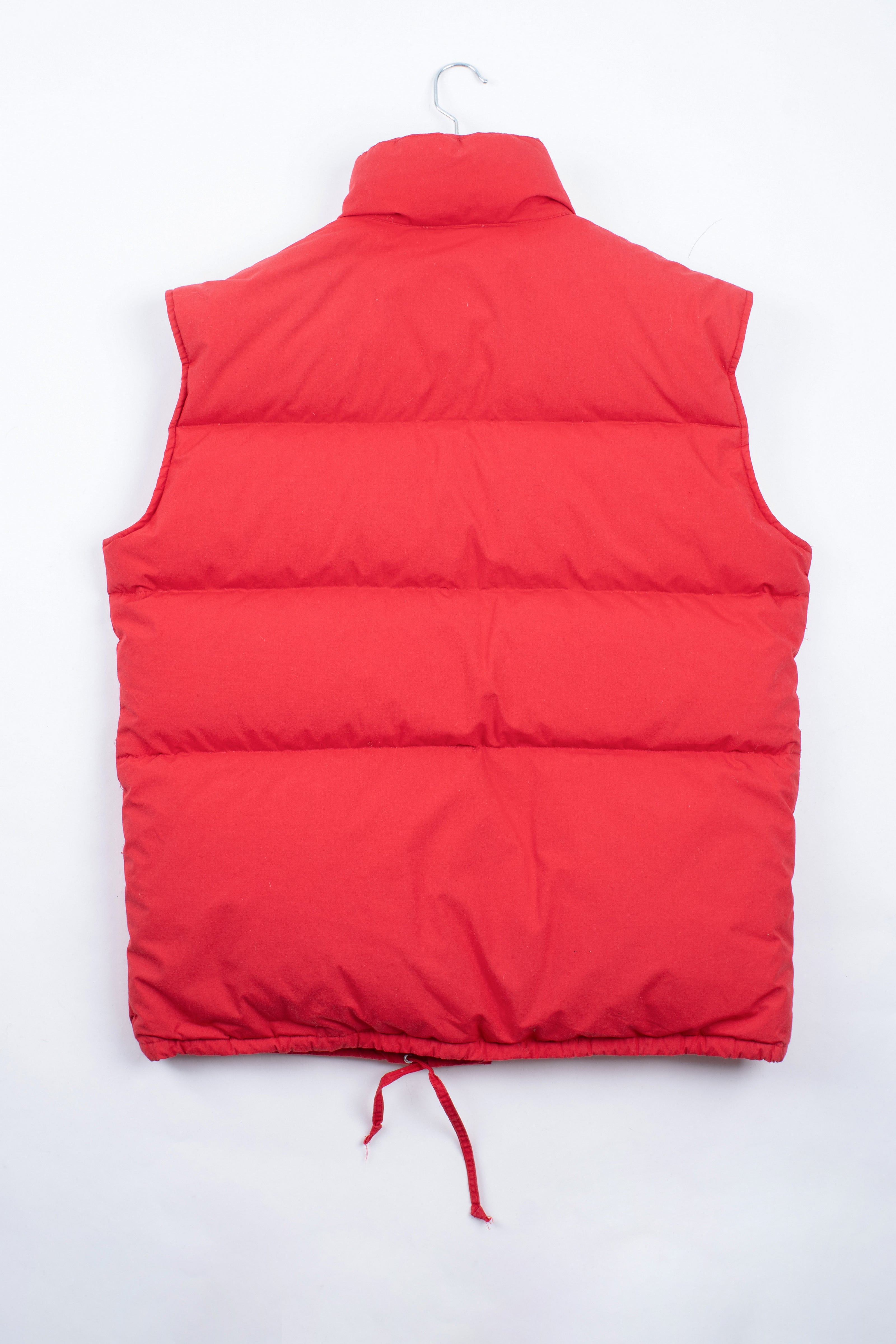 Vintage Elho Skiwear Down Puffer Red Men's Vest, SIZE XL