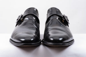 Church's Tokyo Black Leather Monk Strap Shoes, UK 11.5 F, US 12.5