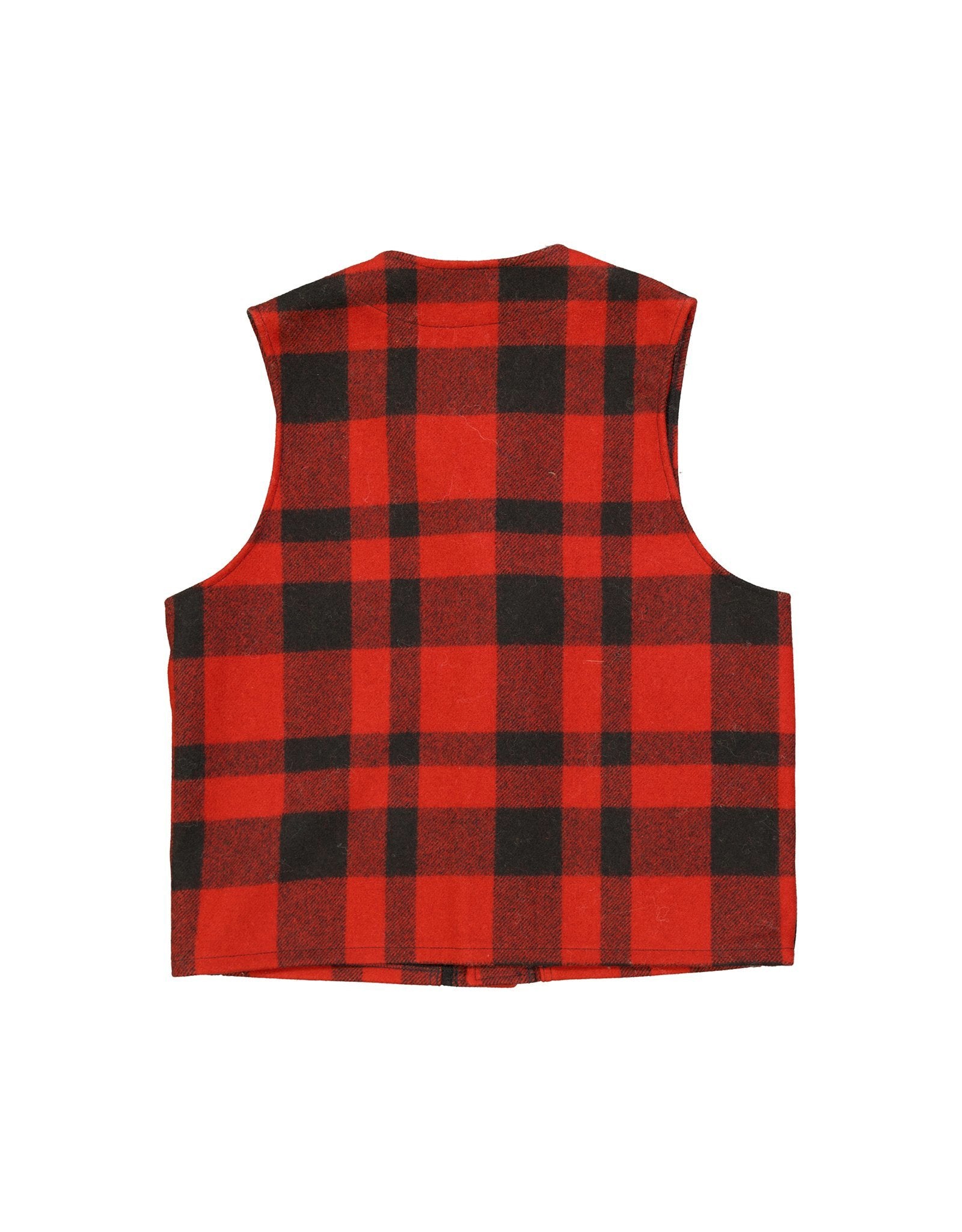 Filson 100% Virgin Wool Plaid Red Men's Vest, Size 42