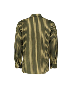 Marimekko Jokapoika Striped Green Shirt, Size 42 (Men's L)
