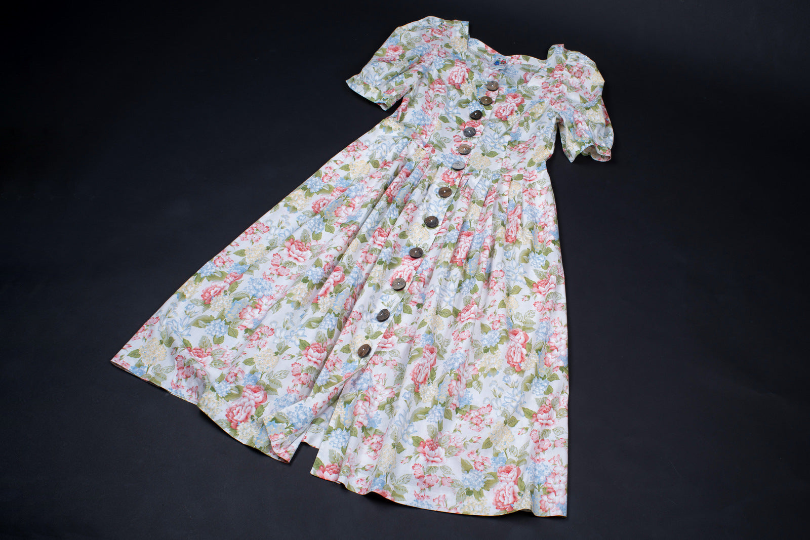 Vintage Austrian Trachten Dirndl Floral Dress, Size L
