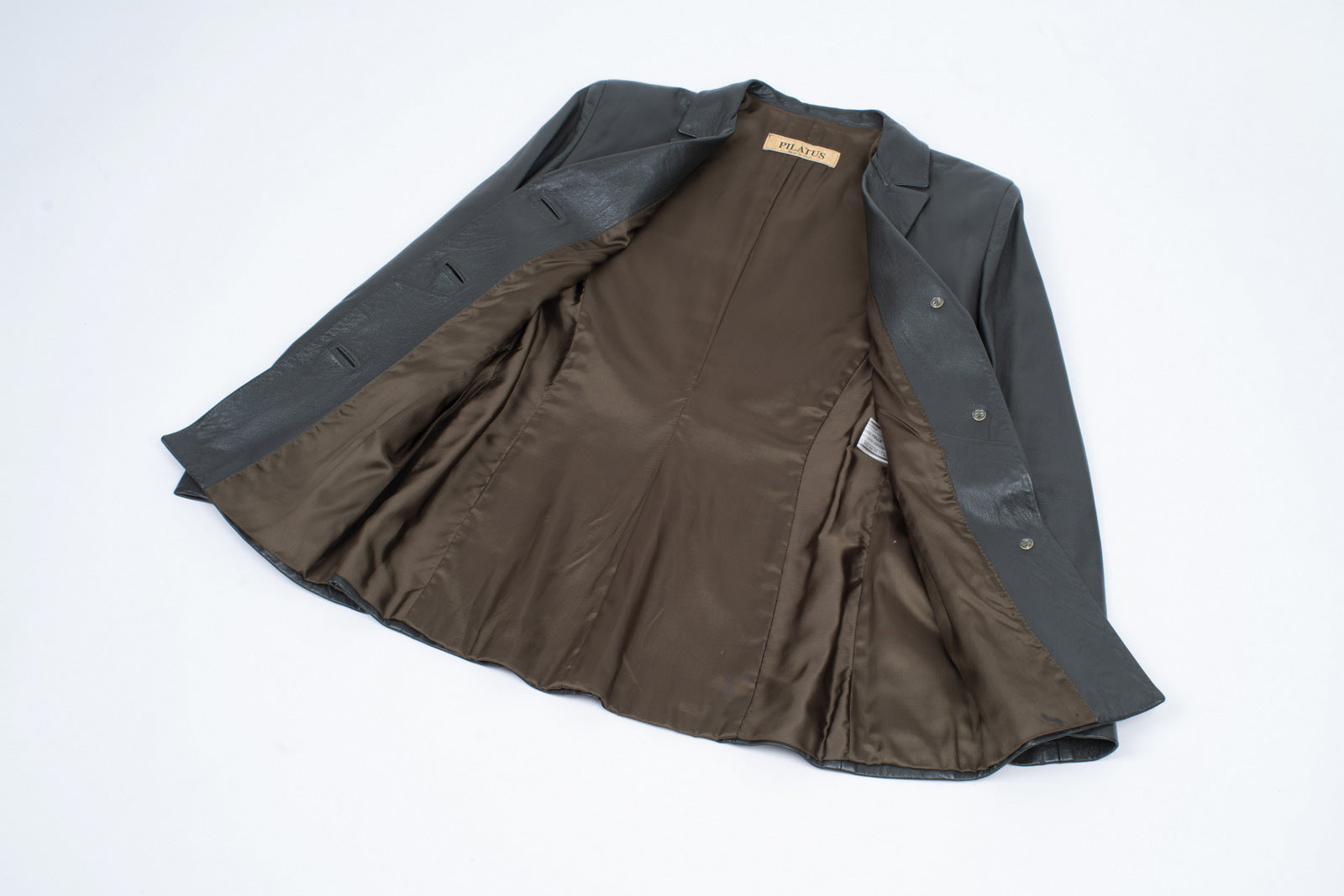 Women's Soft Leather Forest Green Blazer Jacket, SIZE S