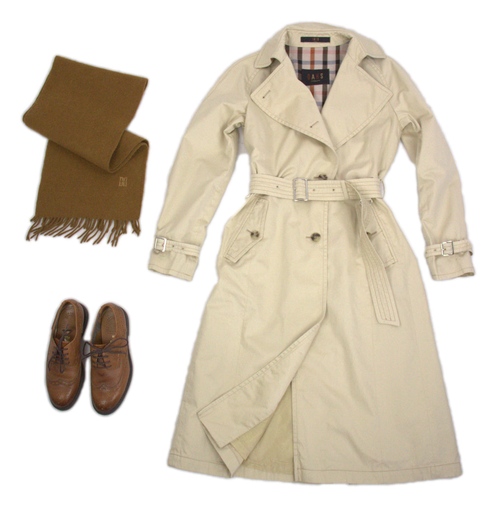 Daks Lightweight Beige Trench Coat Size XS, US 4 - secondfirst