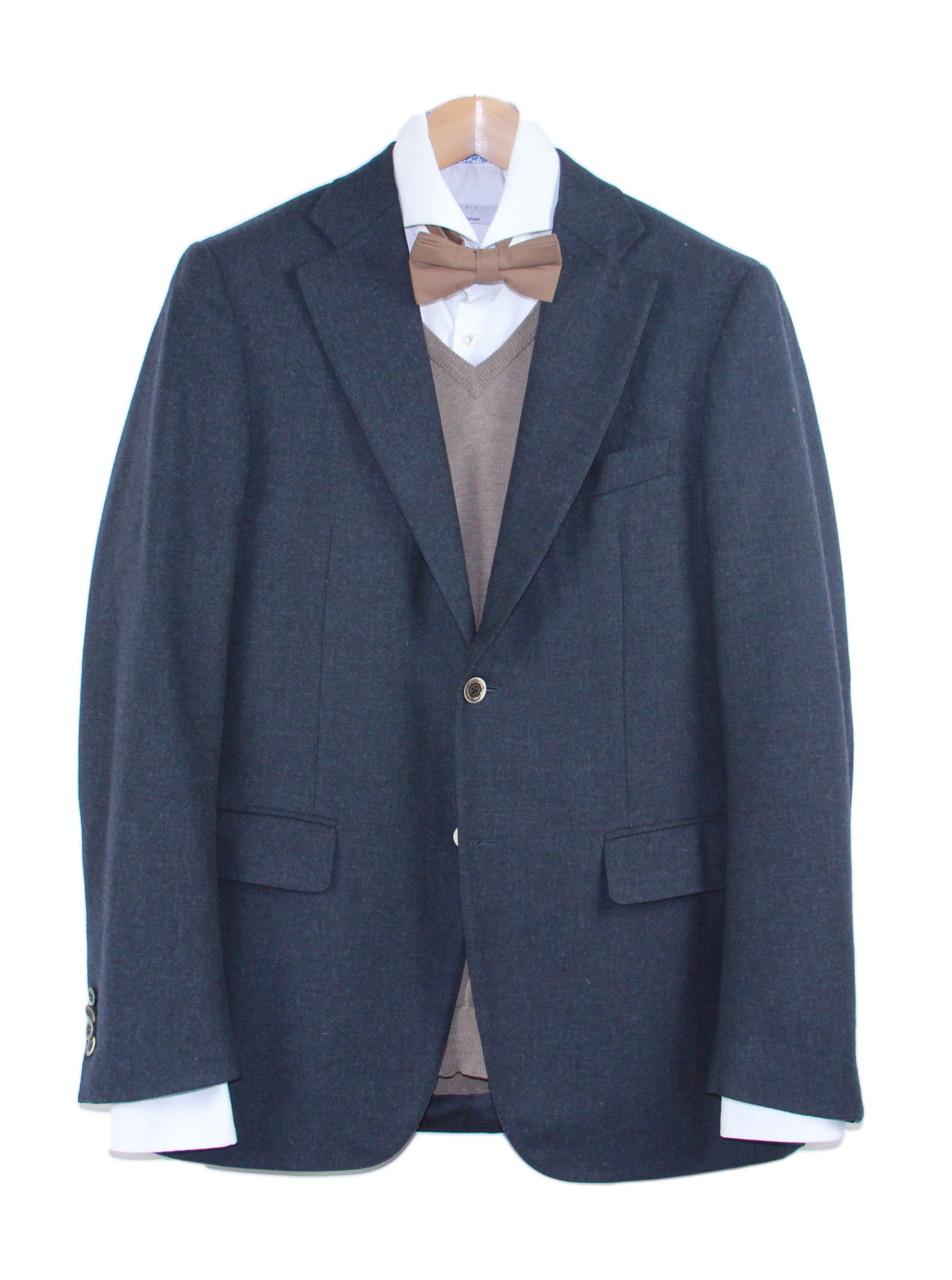 CANALI Cashmere Wool Dark Blue Blazer, SIZE US 40R, EU 50R