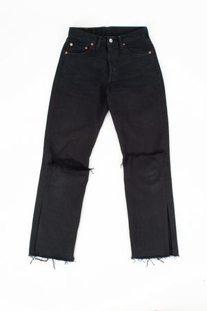 Levi's 501 Vintage Black Reworked Women's Jeans, Made in UK