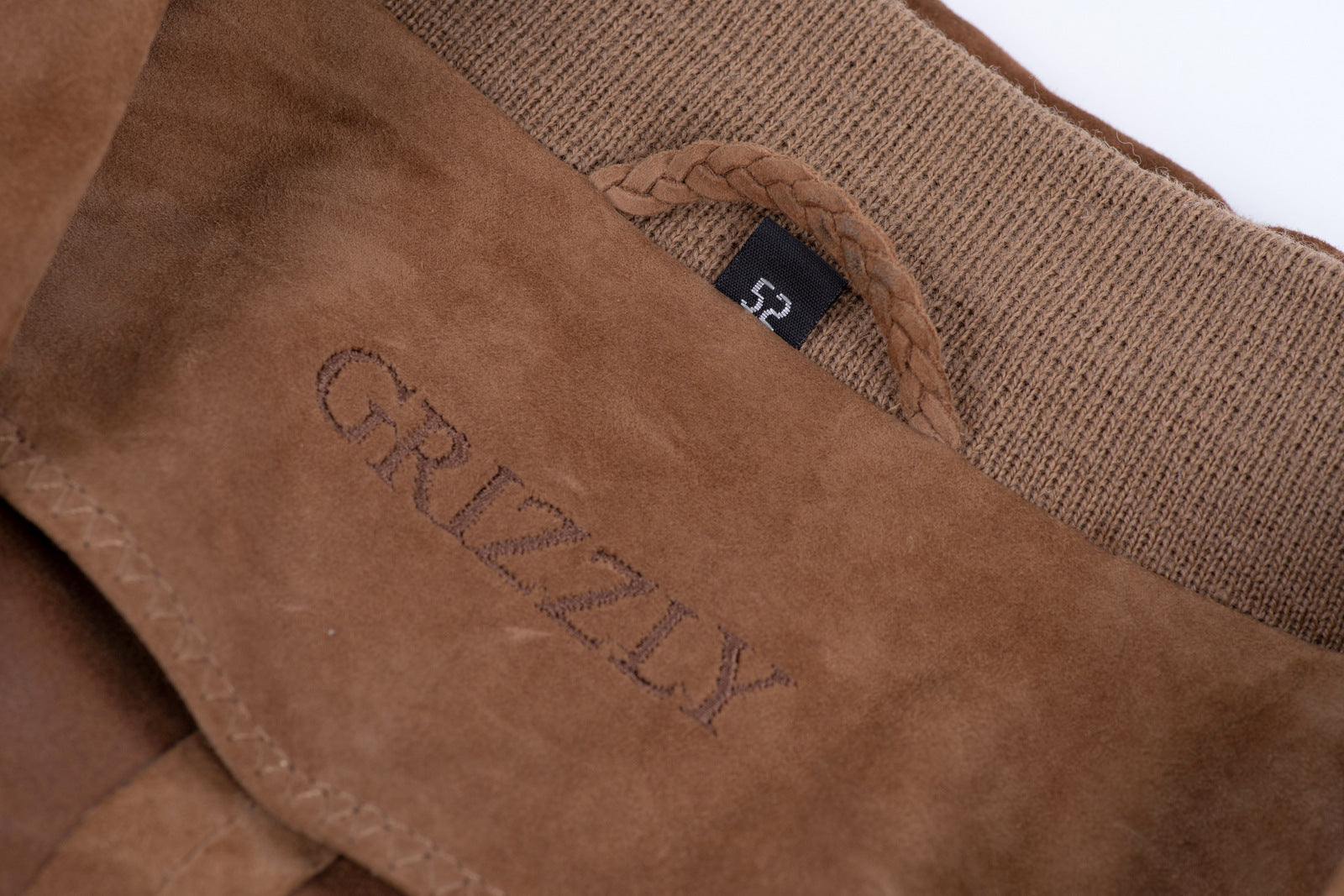 Grizzly Supple Goatskin Suede Sand Brown Blazer, Size XL
