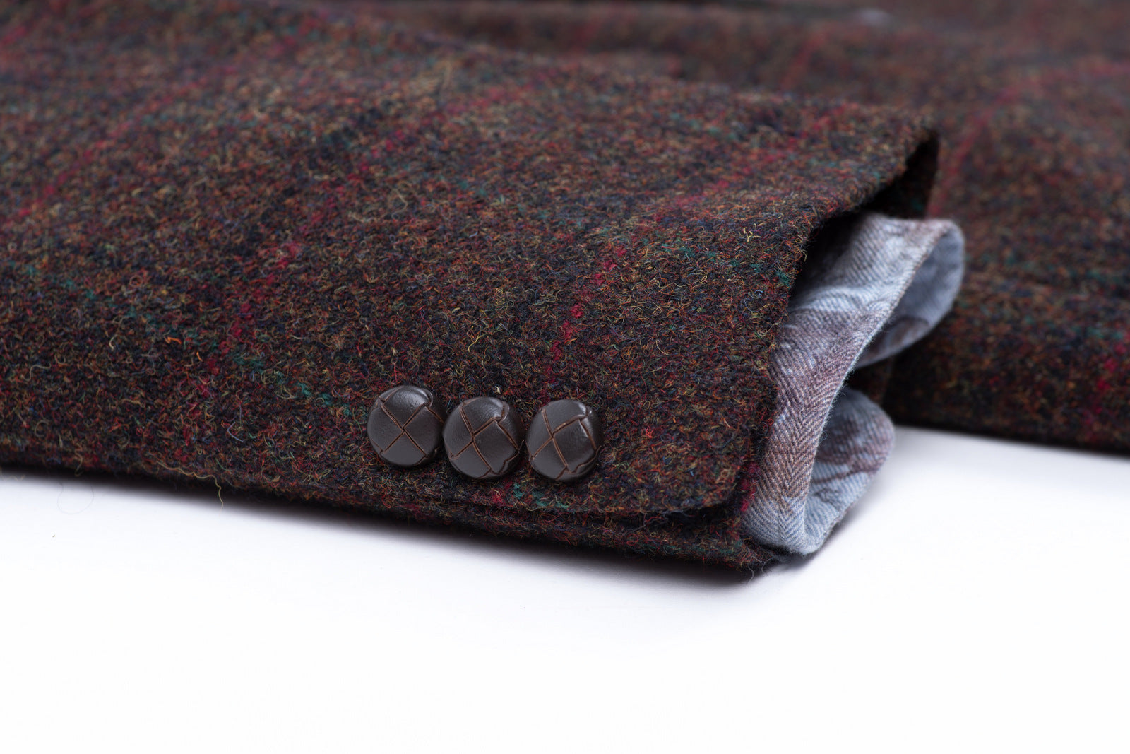 Harris Tweed Window Pane Wool 2 Button Blazer, US 40R, EU 50