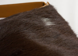 TOD'S Brown Fur & Leather Shoulder Bag - secondfirst