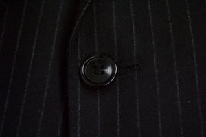 HUGO BOSS Cashmere-Wool Black Striped Blazer, US44/EU54 - secondfirst