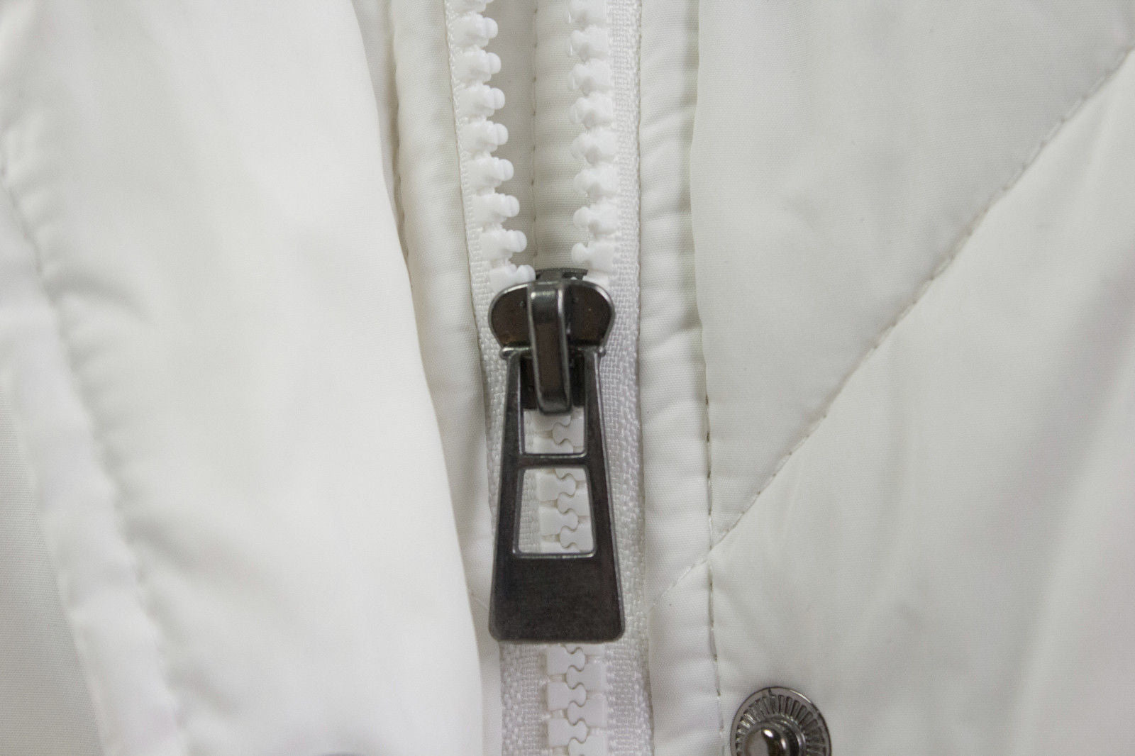 Piazza Italia White Quilted Down Belted Parka Coat, S - secondfirst