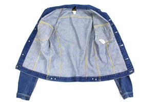 LEE Vintage Women's Blue Denim Rider Jacket, SIZE 38 Long, M - secondfirst