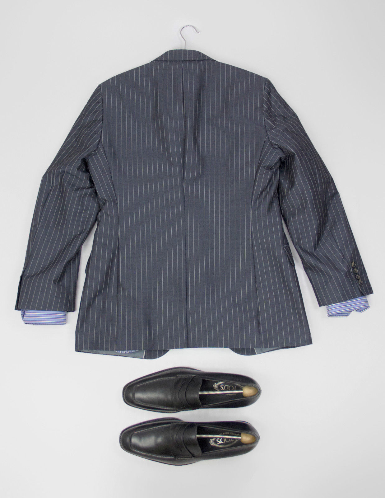 HUGO BOSS Wool-Cotton Striped Blazer. US,UK 38R/EU 48 - secondfirst