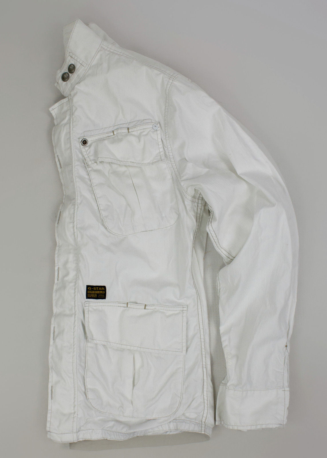 G-STAR RAW Navigator Delta Shirt White Jacket, L - secondfirst