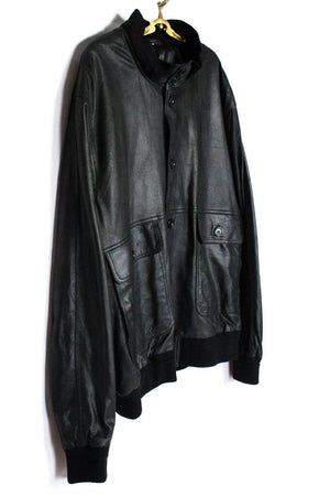 Supper Soft Leather Bomber Style Jacket SIZE XXL - secondfirst