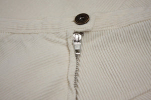 MAX MARA Weekend Cream White Corduroy A-line Skirt US 6/UK8/EU 36 - secondfirst