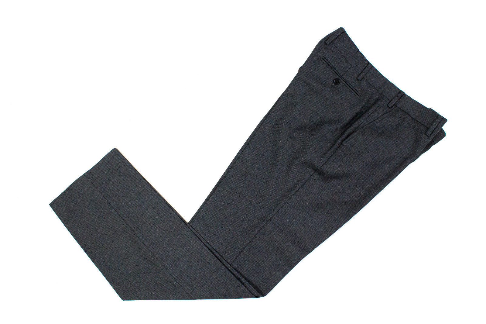 PAUL SMITH GRAY WOOL Straight Leg Slim Fit Pants, Size 34 - secondfirst