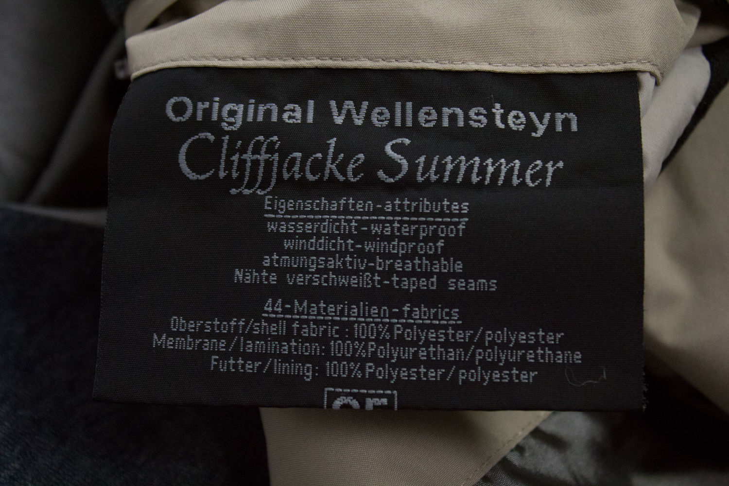 WELLENSTEYN Cliffjacke Summer Weatherproof Jacket Size L - secondfirst