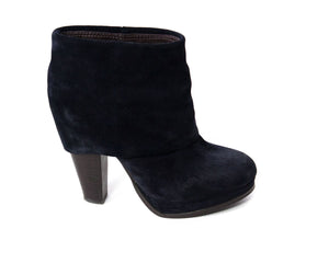 ASH Fold Over Suede Ankle Booties Heels, EU 36/UK 3.5/US 6 - secondfirst